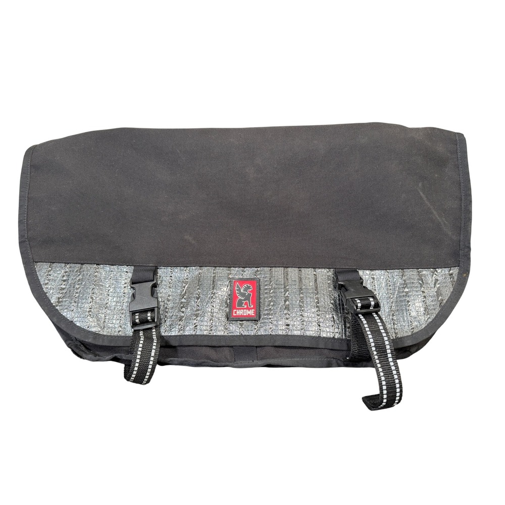 Chrome Industries Citizen 24L Messenger Bag USA Made 2010 Black Silver Vintage